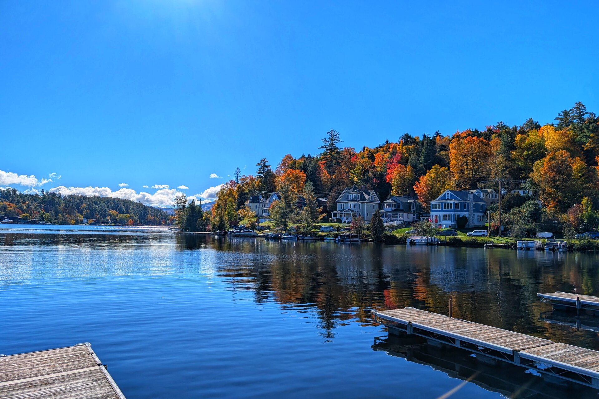 Fall foliage in Saranac Lake