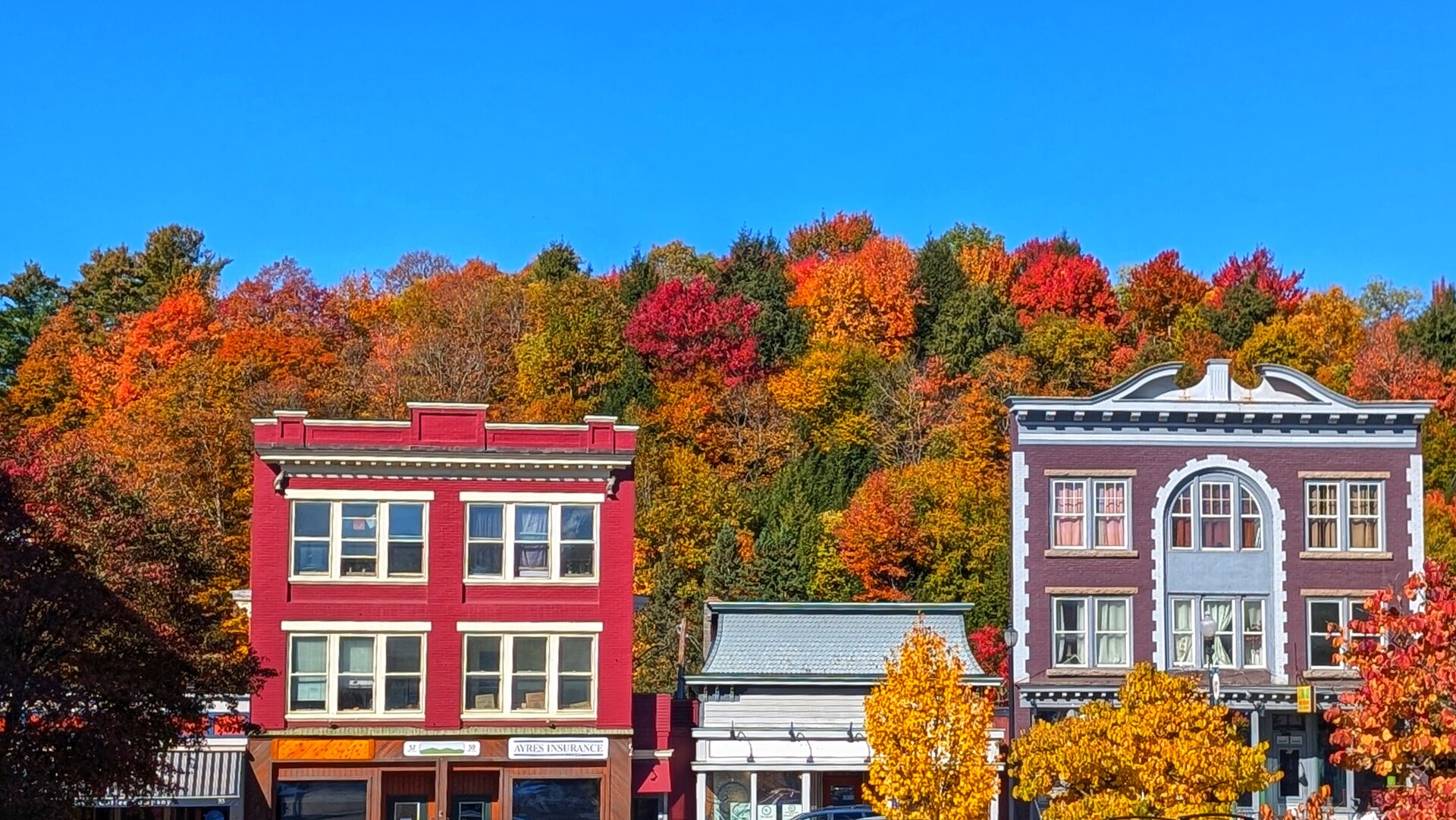 Fall foliage in Saranac Lake