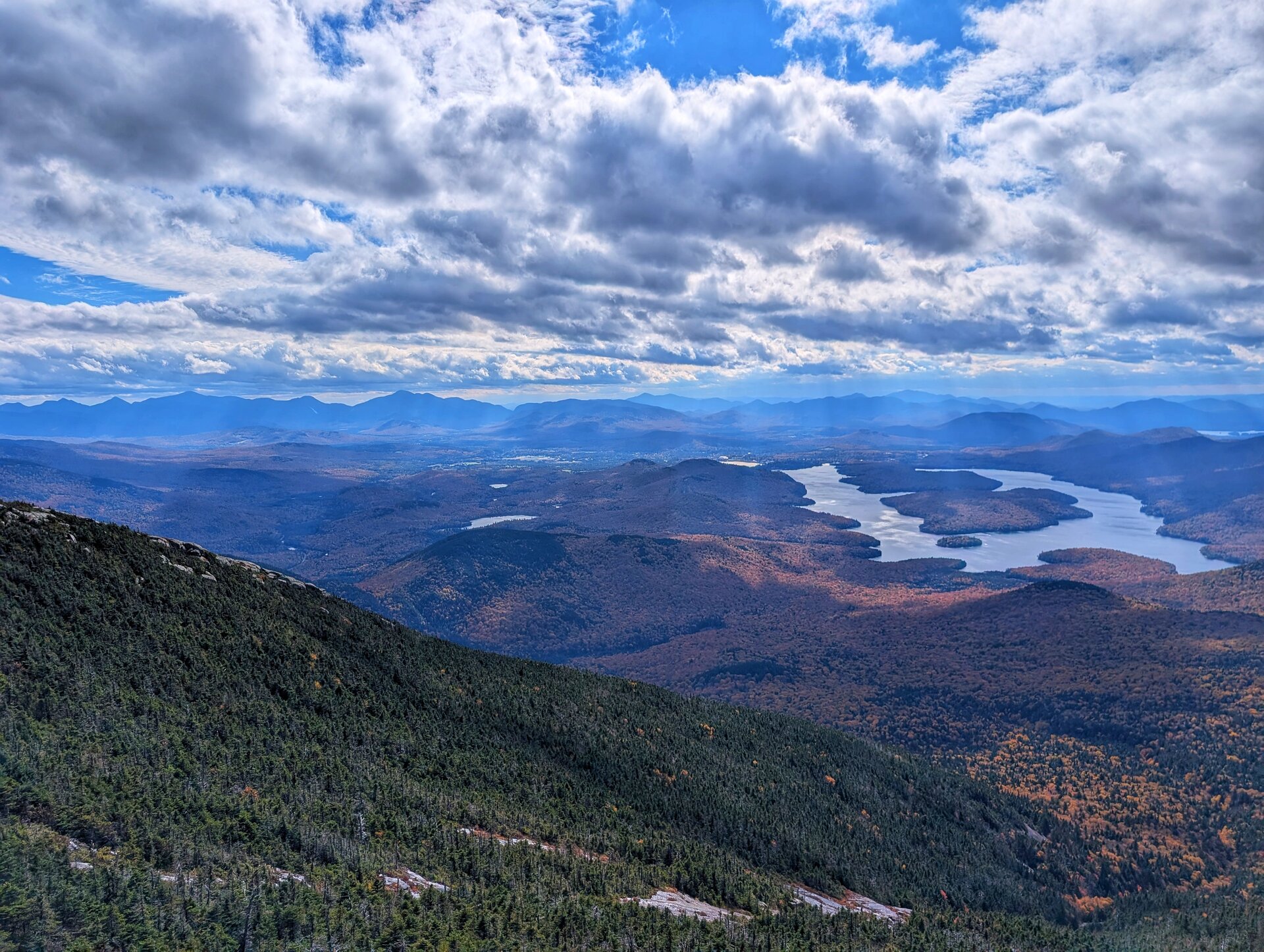 Lake Placid from the summit of Whiteface Mountain