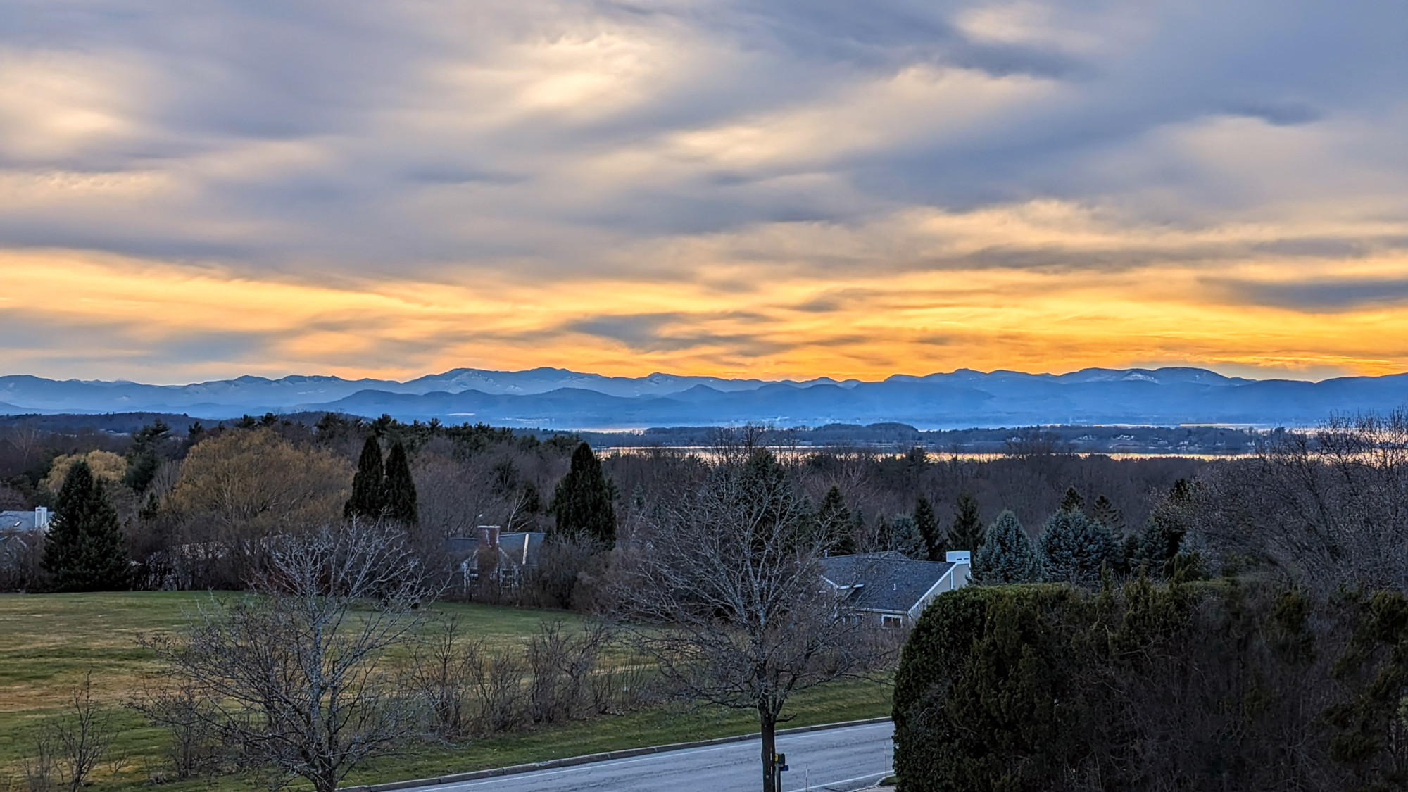 The Adirondacks from a scenic point on the way.