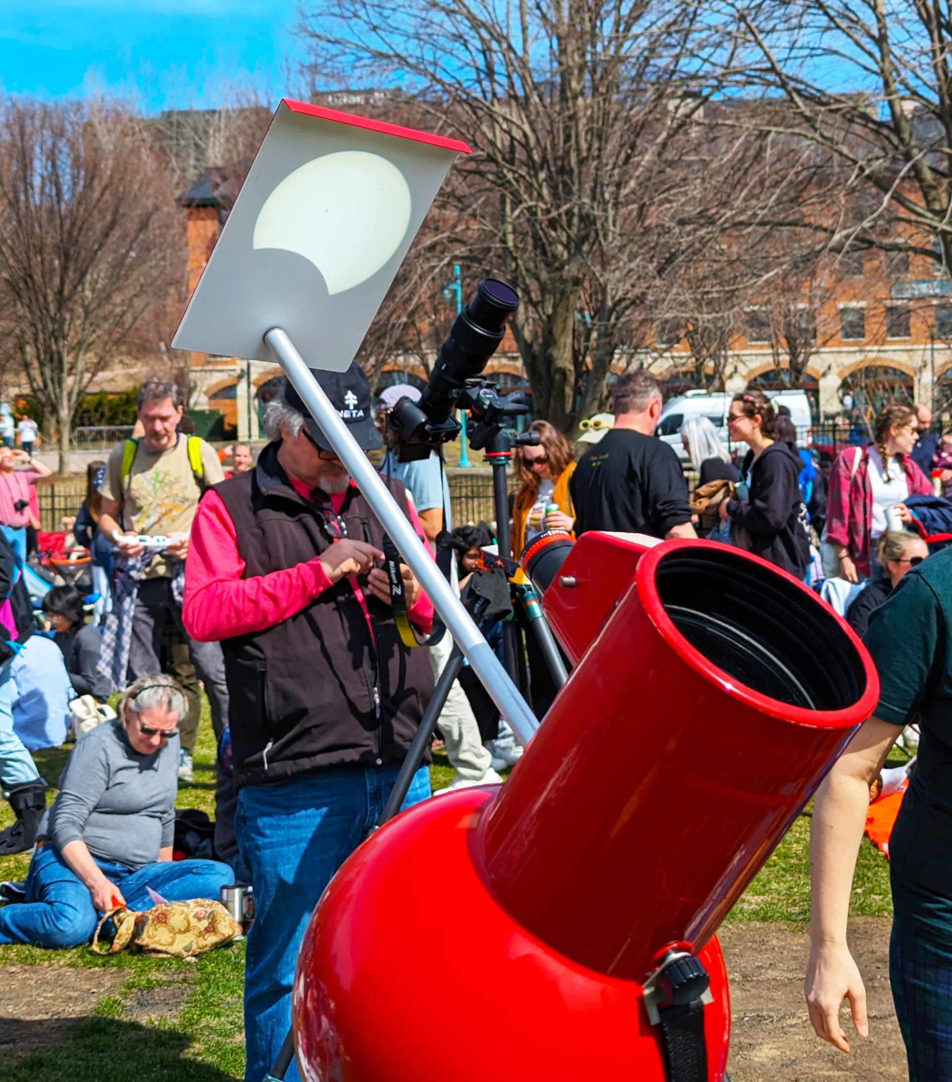 A solar projection scope.